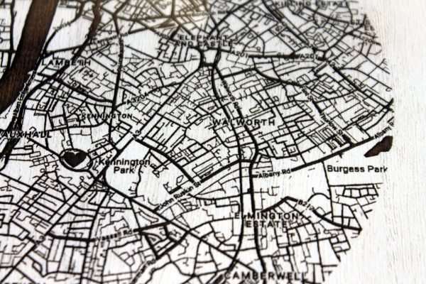 Personalised Wooden Map | Any Location | Detailed Street Map - Image 9