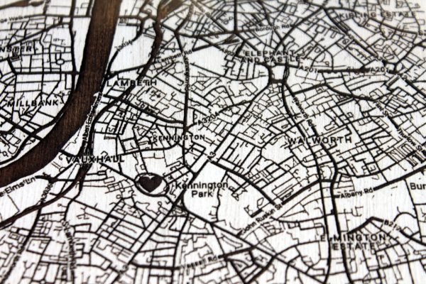 Personalised Wooden Map | Any Location | Detailed Street Map - Image 6