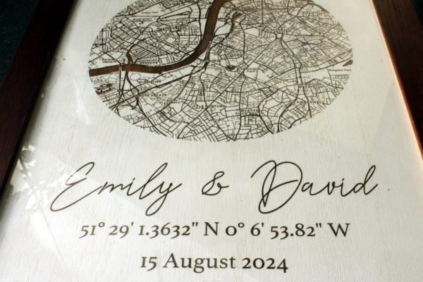 Personalised Wooden Map | Any Location | Detailed Street Map - Image 8